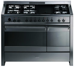SMEG  Opera 120 Dual Fuel Range Cooker - Stainless Steel